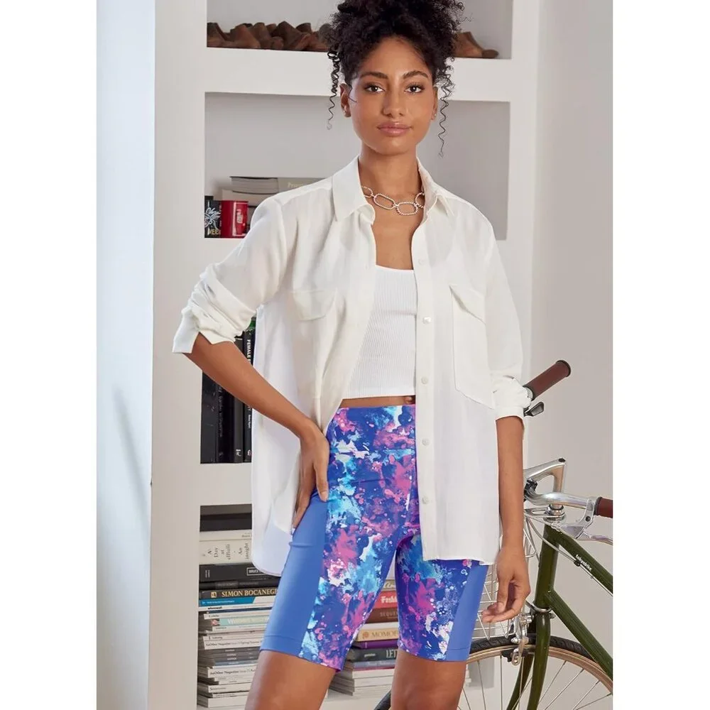 McCalls M8208 Misses Stretch Fit Sewing Pattern‎ Tops Shorts Sizes 16-24